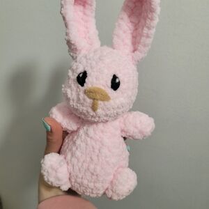 Plush Pink Bunny Crochet Stuffie